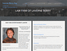 Tablet Screenshot of berryentertainmentlaw.com